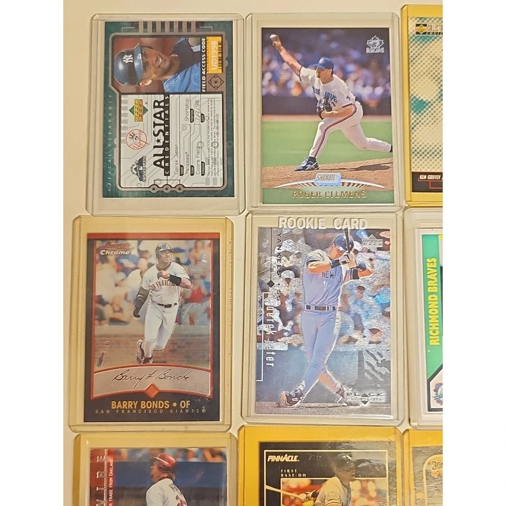 Baseball Cards Lot Of 28 80's 90's In Hard Cases See Pictures
